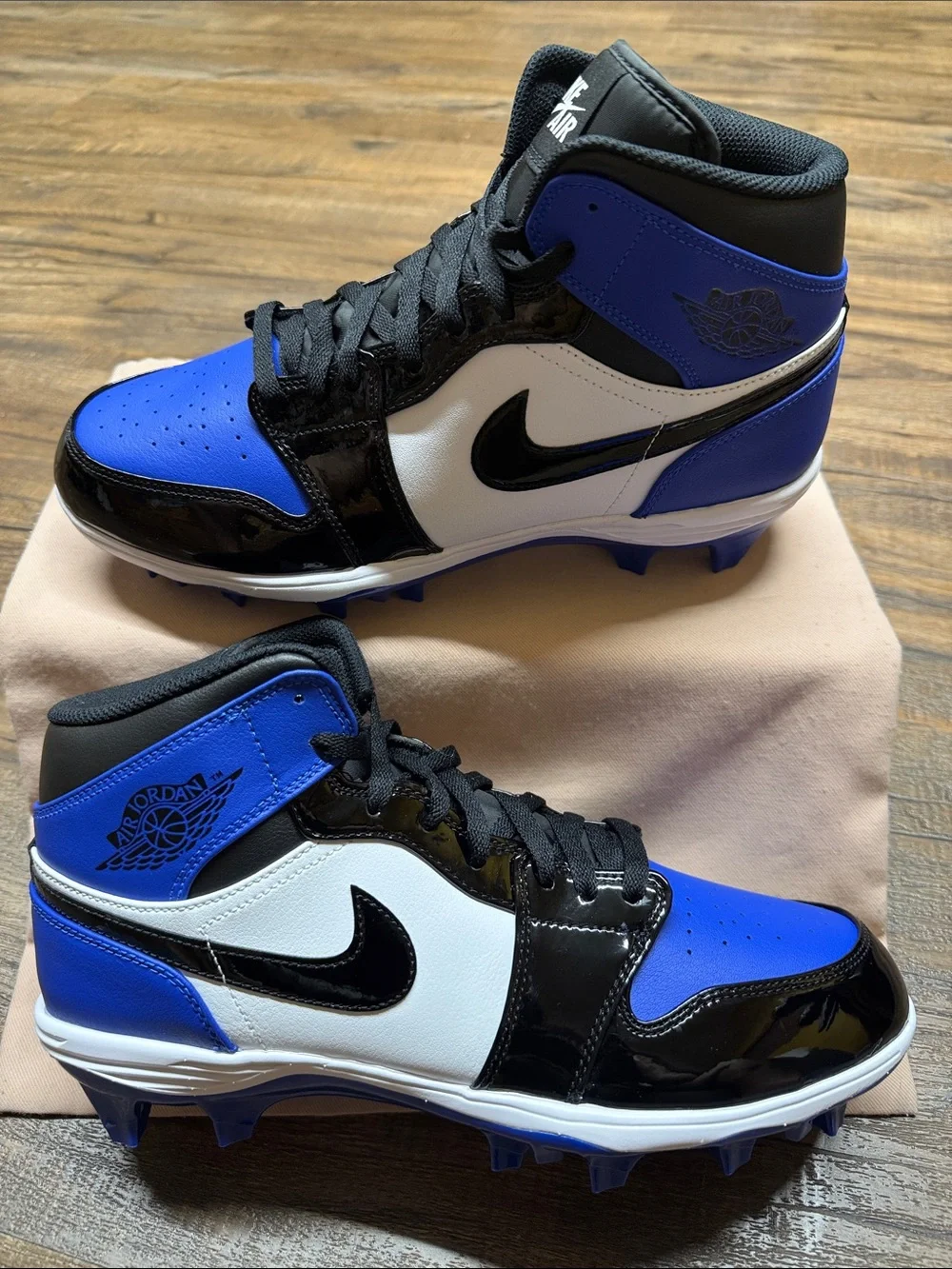 Jordan Men's Blue, Black & White High-Top Athletic Sneakers